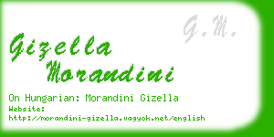 gizella morandini business card